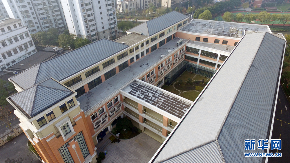 航拍家门口的好学校--静安区闸北实验小学教育