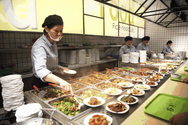 菜品丰富的大食堂