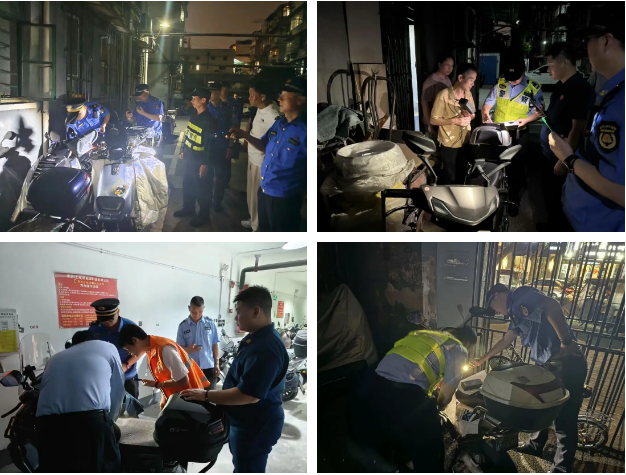 夜间出击!共和新“城管蓝”全力整治老旧小区电动自行车安全隐患 夜间出击!共和新“城管蓝”全力整治老旧小区电动自行车安全隐患