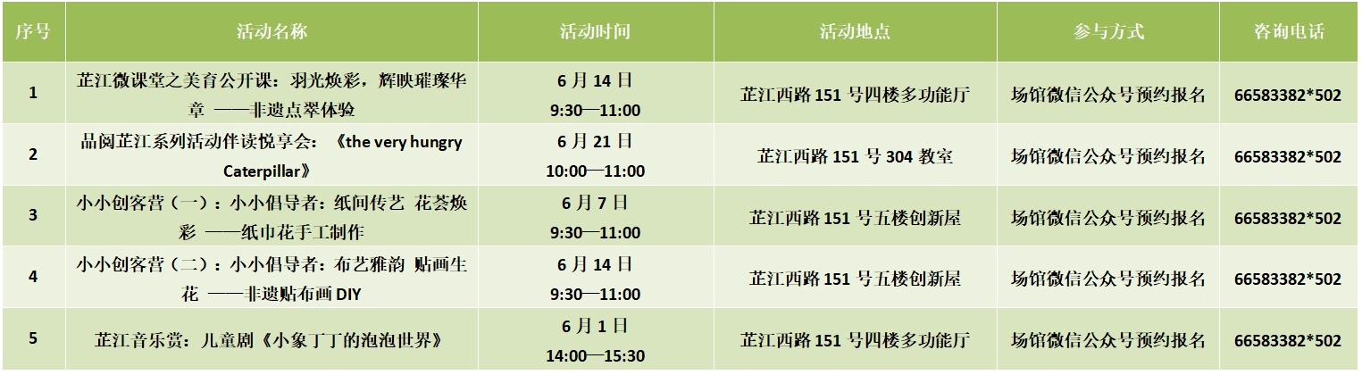 市民文化节 | 静安区6月公共文化活动打卡攻略来啦！快来挑选心仪活动吧→