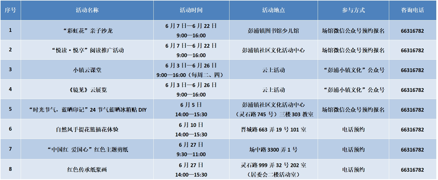 市民文化节 | 静安区6月公共文化活动打卡攻略来啦！快来挑选心仪活动吧→