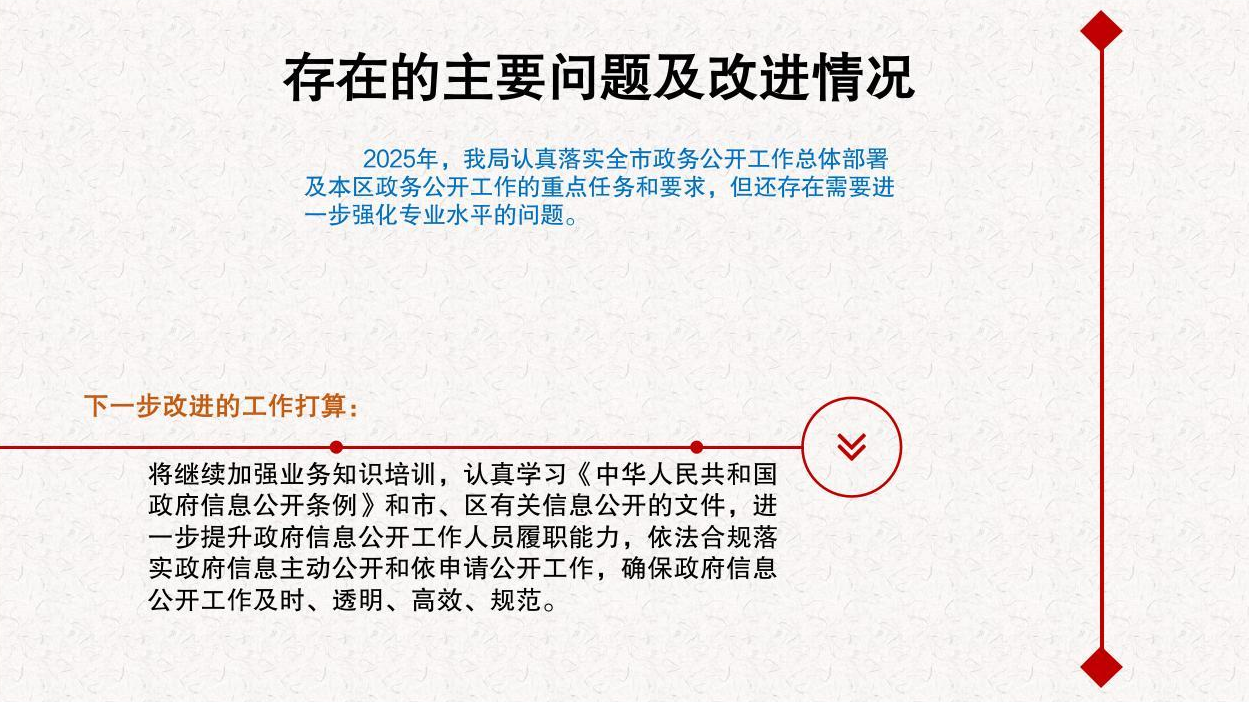 存在的主要问题及改进情况 存在的主要问题及改进情况
