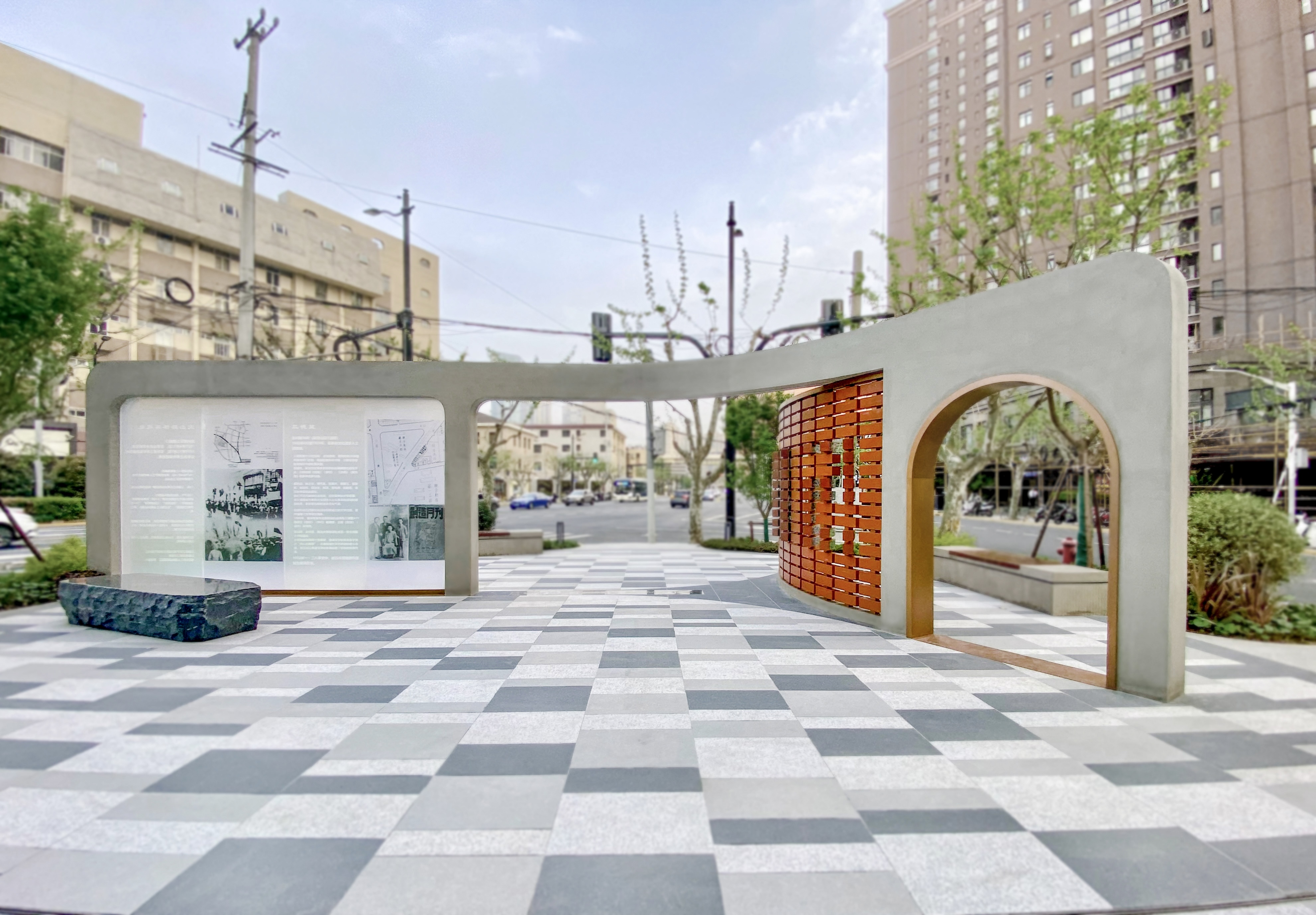 "红色宝山路"街角竖起纪念墙,让街区可阅读